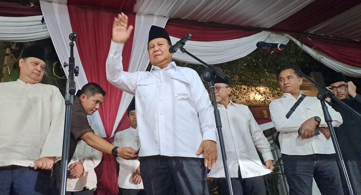 Prabowo: Pilpres Sudah Selesai, yang Memilih Paslon Nomor 1 dan 3 Kita Hormati