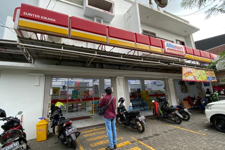 Alfamart Jalan Sunter Kirana, Sunter, Jakarta Utara yang menjadi lokasi perampokan pada Selasa (6/12/2022). 