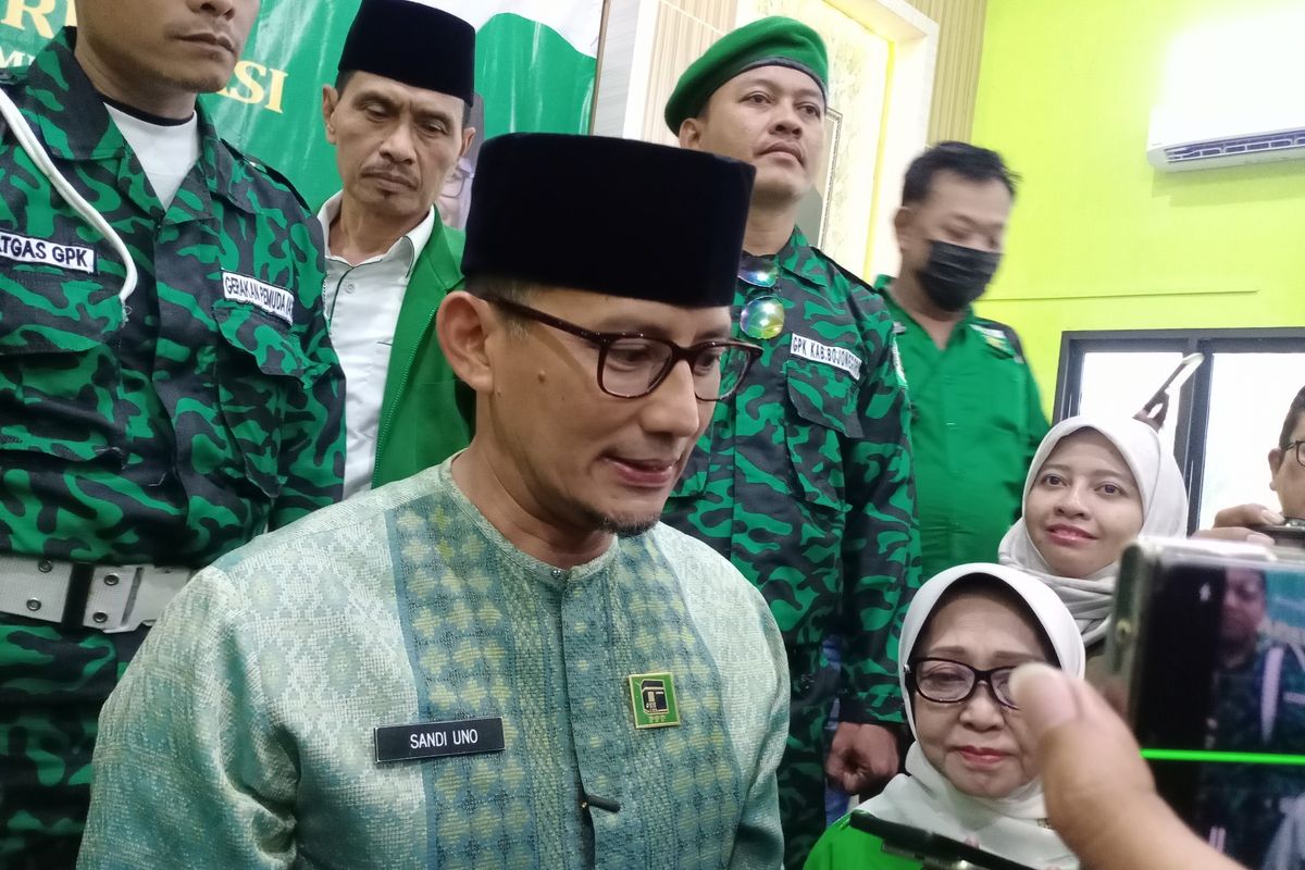 Ketua Bappilu PPP sekaligus Menparekraf RI Sandiaga Salahuddin Uno