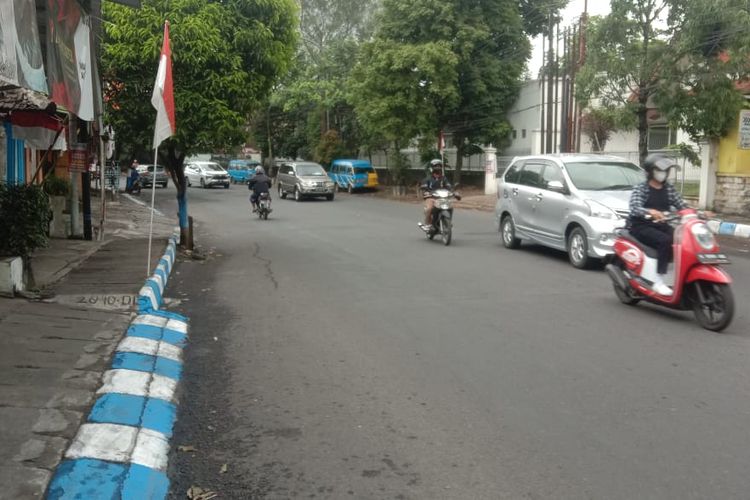 Lokasi kejadian bentrok antara rombongan perguruan silat dengan warga di Jalan Sudanco Supriadi, Kecamatan Sukun, Kota Malang, Jawa Timur pada Minggu (7/8/2022).