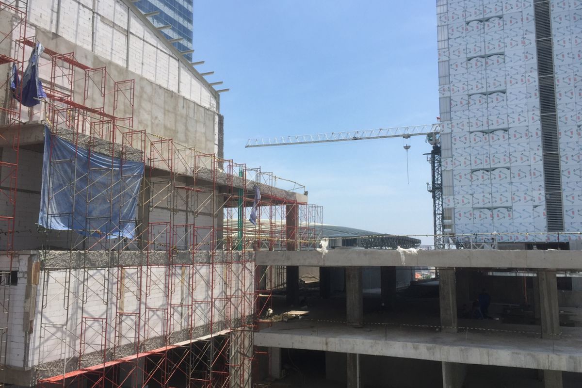 Progres pembangunan Praxis Tower