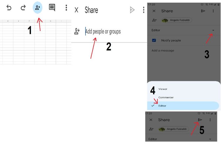 ilustrasi cara membuat agar Google Sheets dapat diedit semua orang