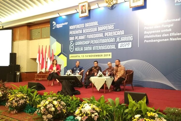 Wakil Gubernur Sulsel Andi Sudirman Sulaiman dalam acara Komite Nasional Keuangan Syariah (KNKS) Executive Leaders Forum di Jakarta Convention Center, Rabu (13/11/2019).