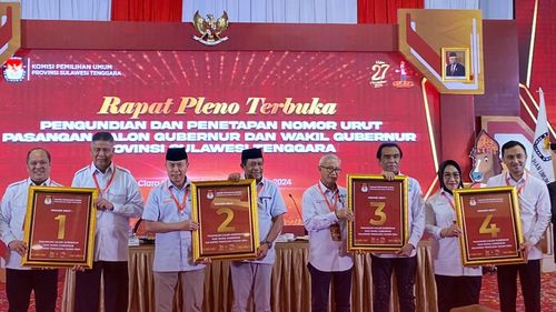 Hasil Quick Count Pilkada Sulawesi Tenggara 2024 Charta Politika Data 25,33 Persen: Andi-Hugua Unggul 51, 40 Persen