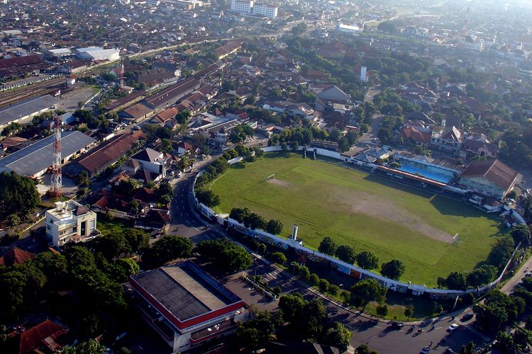 Ilustrasi Stadion Kridosono di Yogyakarta.         
