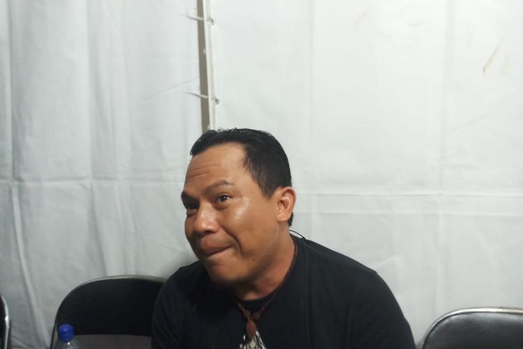 Vokalis band Wali, Faank saat ditemui di Bundaran HI, Thamrin, Jakarta Pusat, Selasa (31/12/2019).