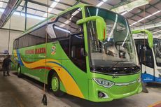 Bus Baru PO Gunung Harta, Bodi MHD dan Single Glass