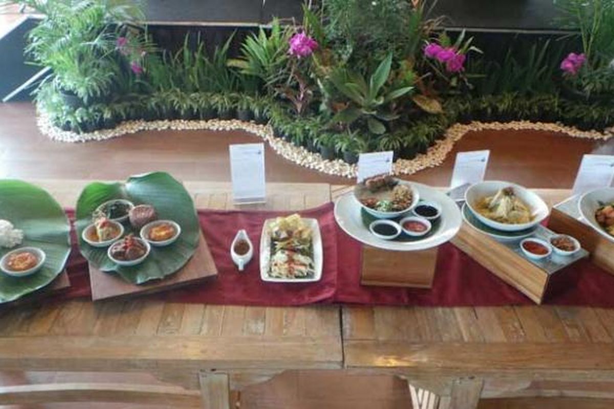 Aneka kuliner nusantara baru di Atria Hotel Serpong, Tangerang Selatan, Banten, Rabu (20/1/2016).