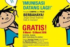 Jangan Lupa, Vaksinasi Polio Serentak 8-15 Maret 2016