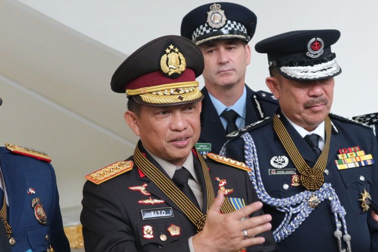 Kepala Kepolisian Republik Indonesia, Jenderal Tito Karnavian ketika ditemui di kantor Wapres RI, Jakarta, Rabu (14/2/2018).
