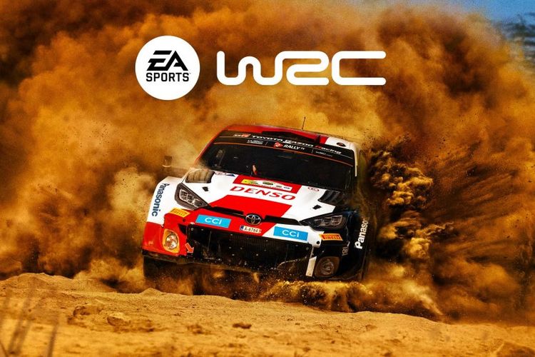 Ilustrasi poster EA Sports WRC bikinan Codemasters.