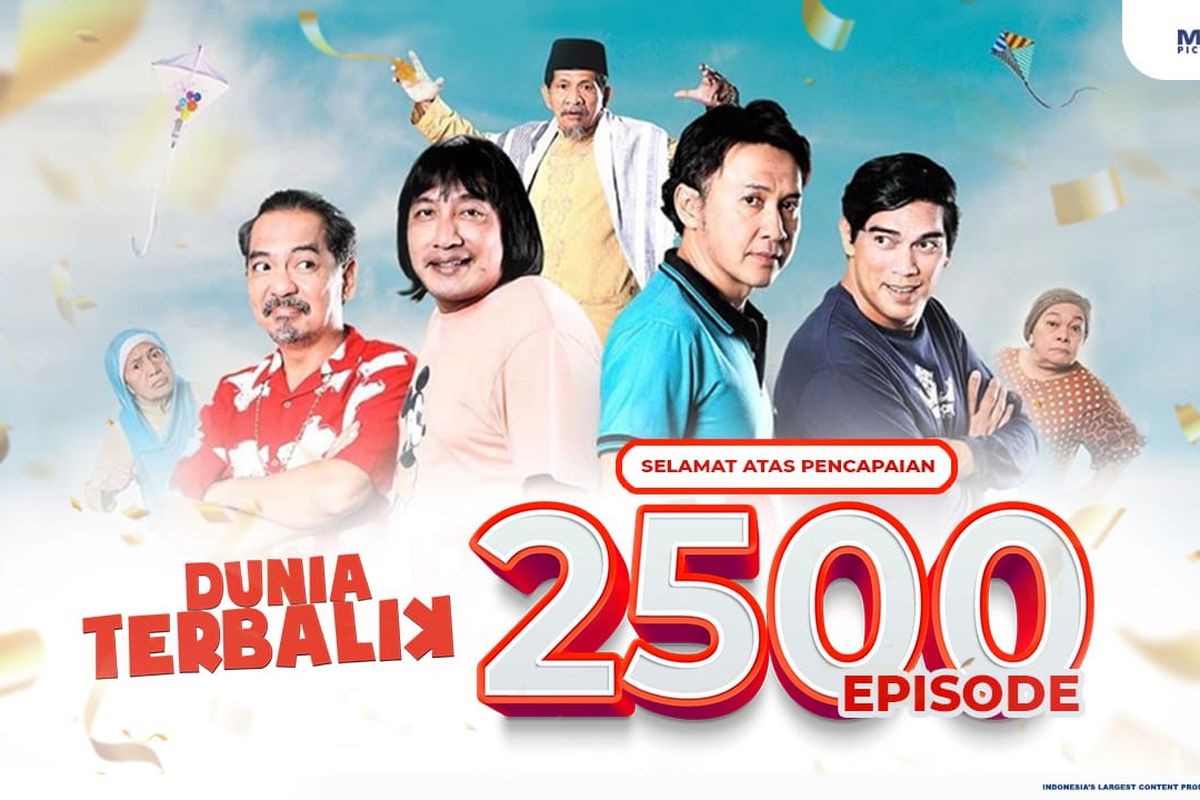 Sinetron Dunia Terbalik baru saja melewati pencapaian 2.500 episode setelah tayang selama 4,5 tahun di RCTI.