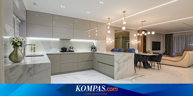 Yuk Ketahui Untung Rugi Pemasangan Lantai Marmer di Area Dapur