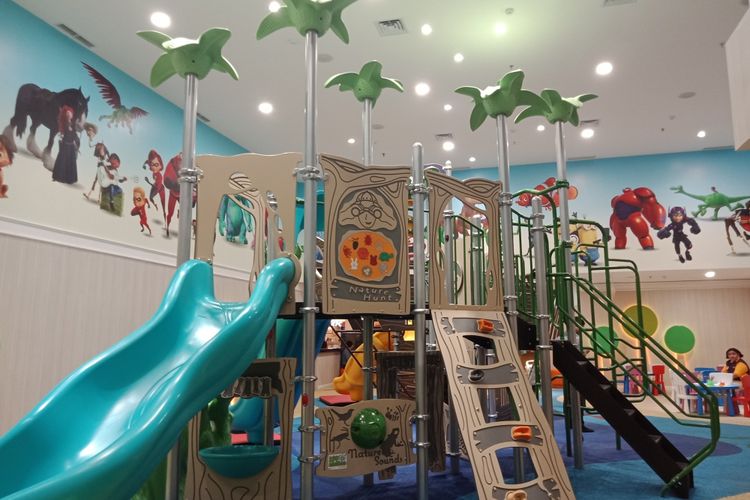 Neverland, salah satu fasilitas bermain anak di Cinemaxx Junior Pluit Village, Jakarta, Rabu (15/8/2018).