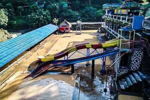 Obyek Wisata di Bandung Barat Porakporanda Disapu Banjir Bandang