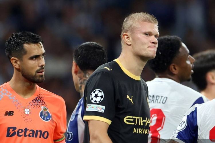 Hasil Porto Vs Man City 0-0: Save Berkelas, Haaland Buntu di Babak I