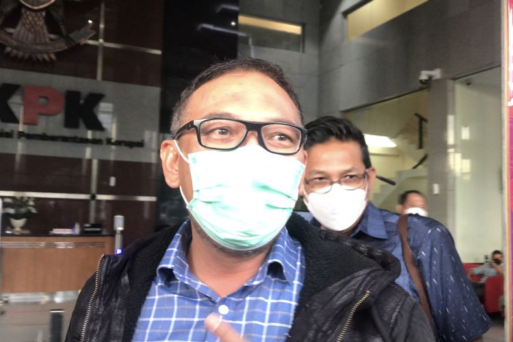 Wakil bupati Bogor Iwan Setiawan saat ditemui di Gedung Merah Putih KPK, Jakarta, Selasa (14/6/2022).