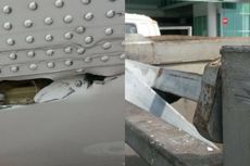 Ditabrak Truk, Badan Pesawat Sriwijaya Air Robek di Bandara Sepinggan Balikpapan