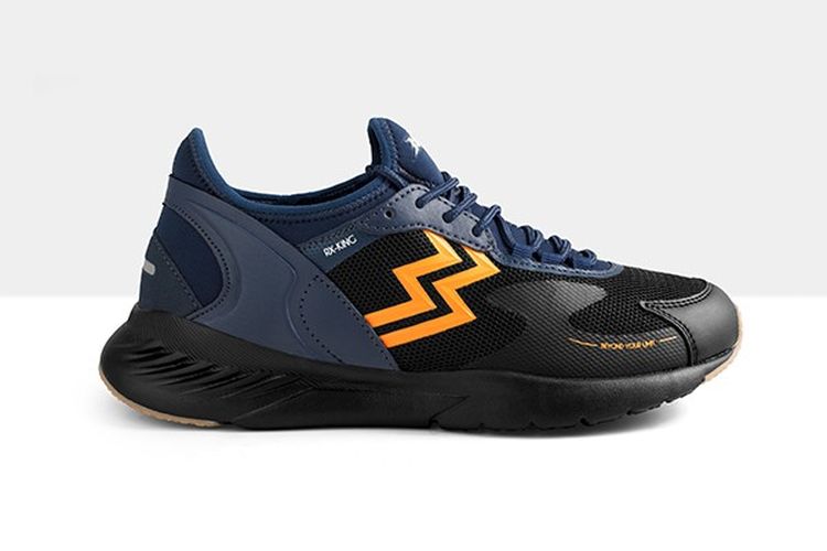 Sepatu running lokal merek Athletica Footwear seri RX-King Navy Black