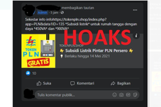 [HOAKS] Link Subsidi Listrik PLN Rumah Tangga Daya 450VA dan 900VA