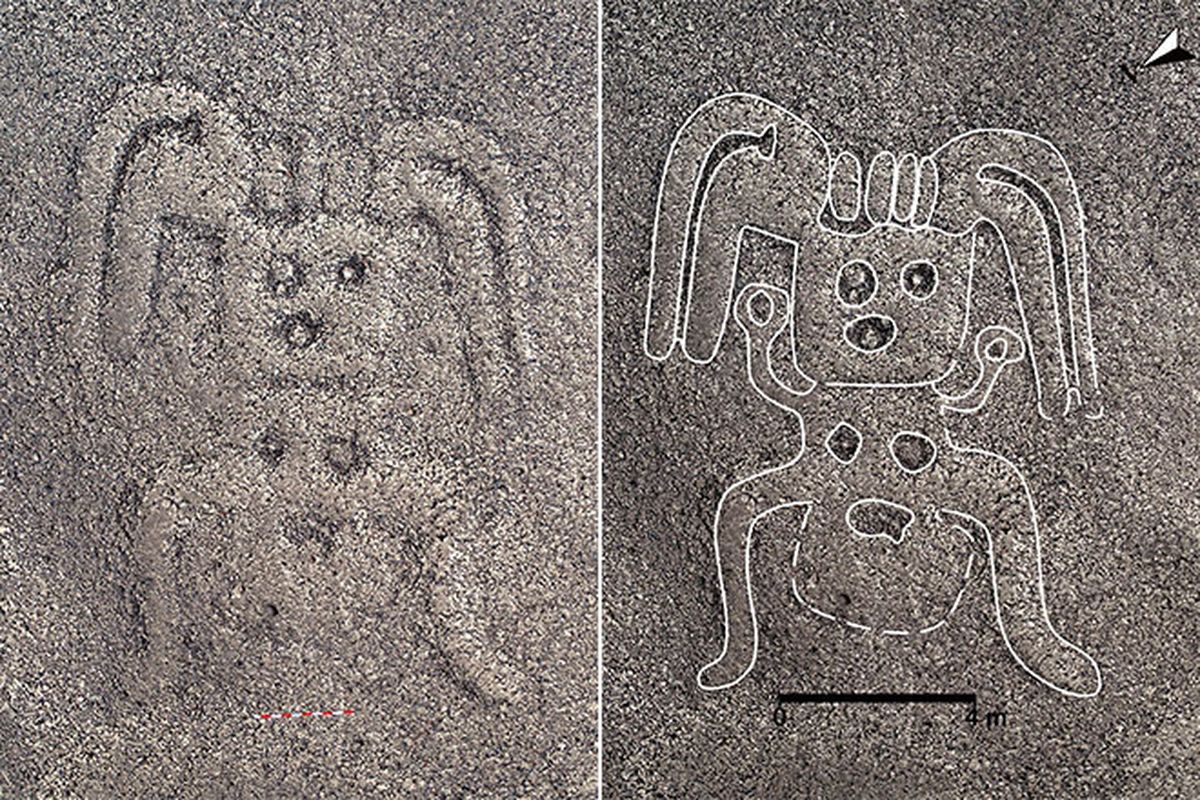 Garis Nazca di Peru yang berbentuk menyerupai manusia