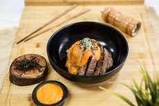Resep Meltique Donburi Saus Mentai ala Restoran Jepang