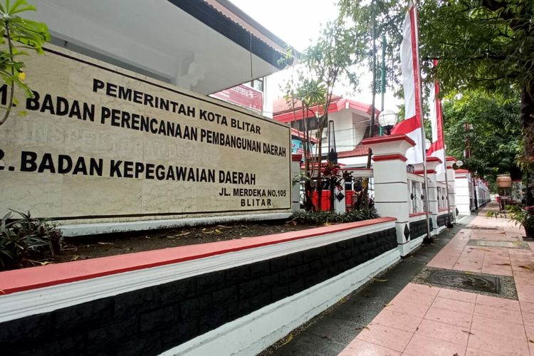 Kantor Badan Kepegawaian Daerah Kota Blitar di Jalan Merdeka, Rabu (4/8/2021)