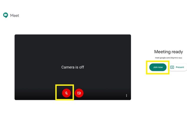 Cara mute mikrofon di Google Meet 3