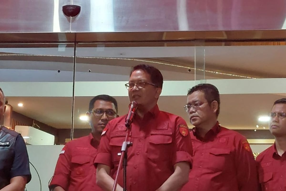Direktur Penyidikan (Dirdik) Jaksa Agung Muda Bidang Tindak Pidana Khusus (Jampidsus) Kejagung Kuntadi di Gedung Bundar Kejagung, Jakarta, Rabu (9/8/2023).