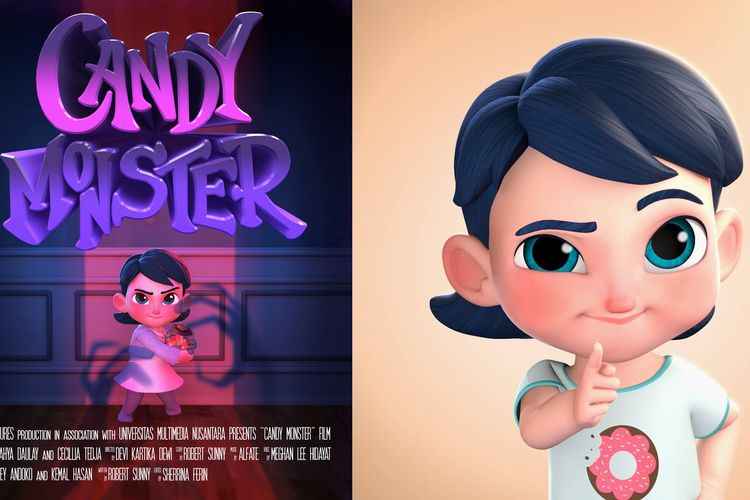 Candy Monster, film pendek animasi 3D karya UMN Pictures berhasil diputar di dua festival film bertaraf internasional 