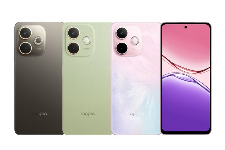 Oppo A5 Energy hadir dalam varian warna Amber Black (kecoklatan), Jade Green, dan Agate Powder (Pink gradient). 
