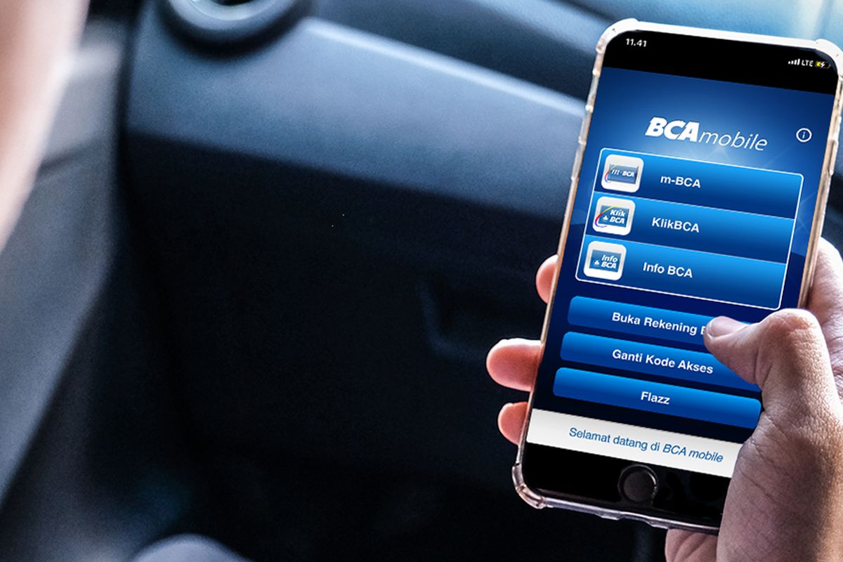 Ilustrasi aplikasi BCA Mobile 