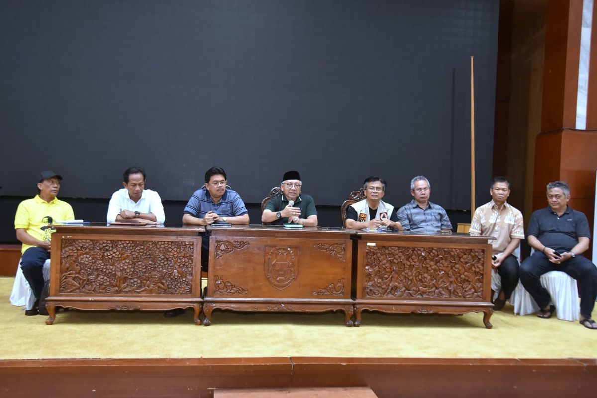 Gugus Tugas Pencegahan Pengendalian dan Pencegahan COVID 19 Kalsel menyampaikan keterangan pers terkait PDP yang dinyatakan meninggal dunia bukan karena positif Corona, Sabtu (21/3/2020).