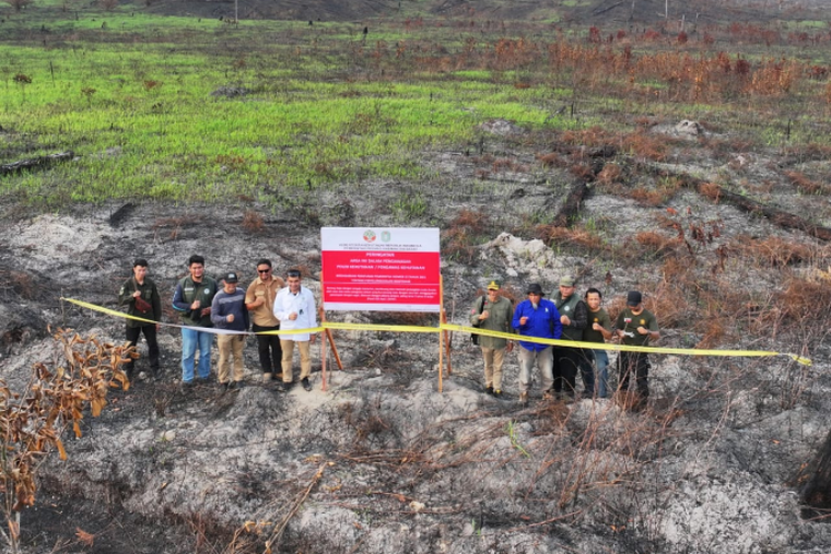 Kemenhut menyegel dua perusahaan konsesi di Kalbar yang memicu karhutla. 