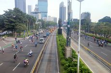 Masyarakat Tetap Padati Jalan Sudirman-Thamrin meski CFD Ditiadakan untuk Masa Tenang