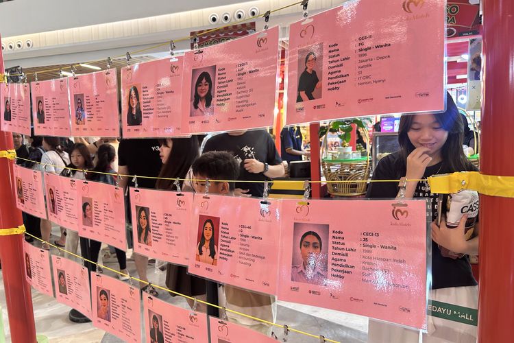 Suasana area Jodoh Market yang diselenggarakan Cindo Match di Green Sedayu Mall, Jakarta Barat, Sabtu (24/1/2026).