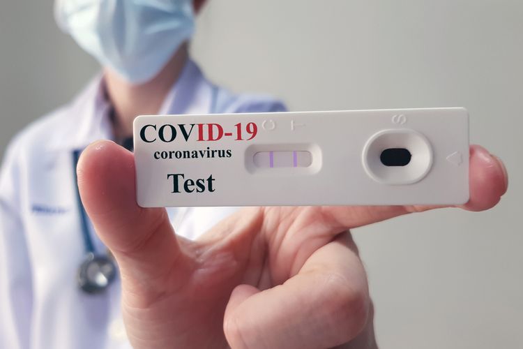Ilustrasi alat tes antibodi virus corona untuk mendeteksi secara akurat Covid-19.