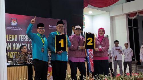 Pilkada Tangsel, Benyamin-Pilar Nomor Urut 1 dan Ruhama-Shinta Dapat Nomor 2