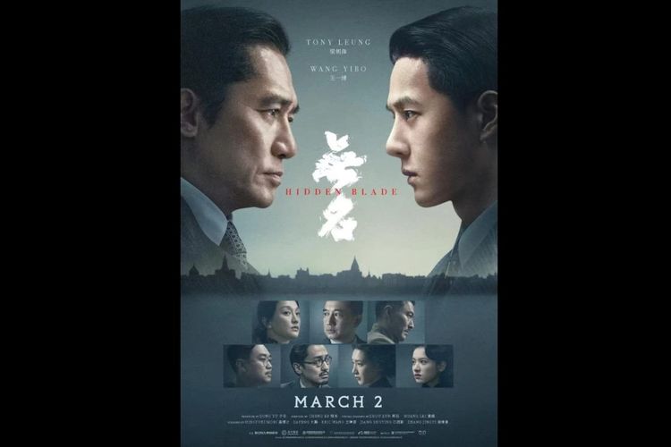 Poster film Hidden Blade yang dibintangi Tony Leung dan Wang Yibo.