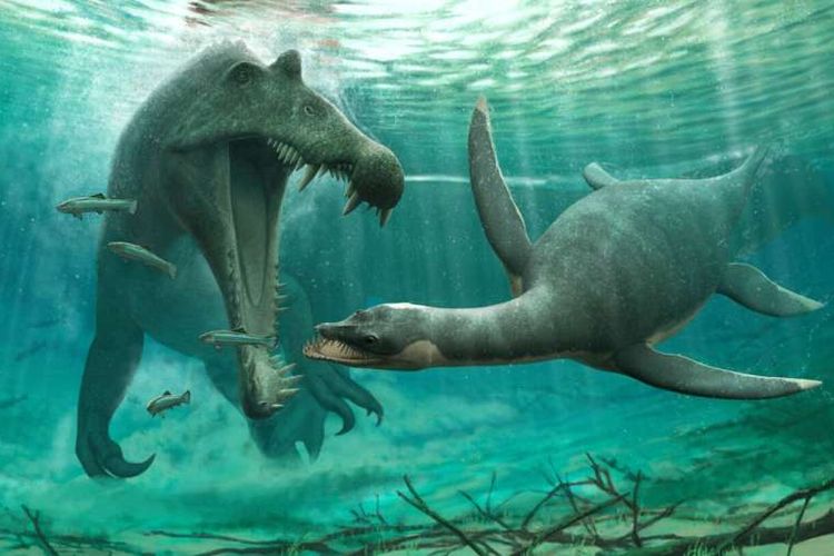 Ilustrasi plesiosaurus 
