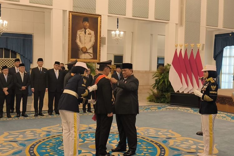 Prabowo Lantik Suyudi Ario Seto Jadi Kapolri, Wahyu Hadiningrat Jadi Wakapolri