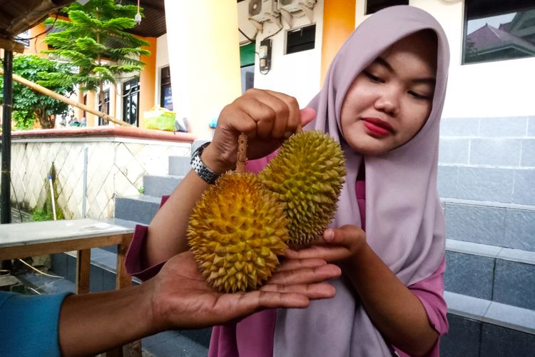 Harganya hanya Rp 10.000 perbuah menjadi salah satu daya tarik durian kentang. Dari rasa dan bau durian ketang tidak beda dengan durian jenis lainnya.