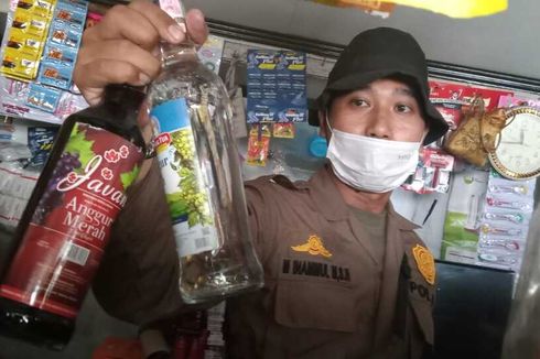 Digerebek Satpol PP, Warung Kelontong di Semarang Jual Ratusan Botol Miras