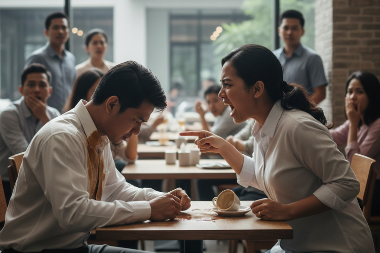 Ilustrasi bertengkar.