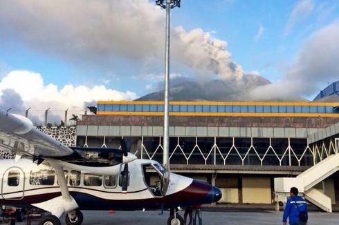 Aktivitas Gunung Gamalama Menurun, Bandara Ternate Dibuka