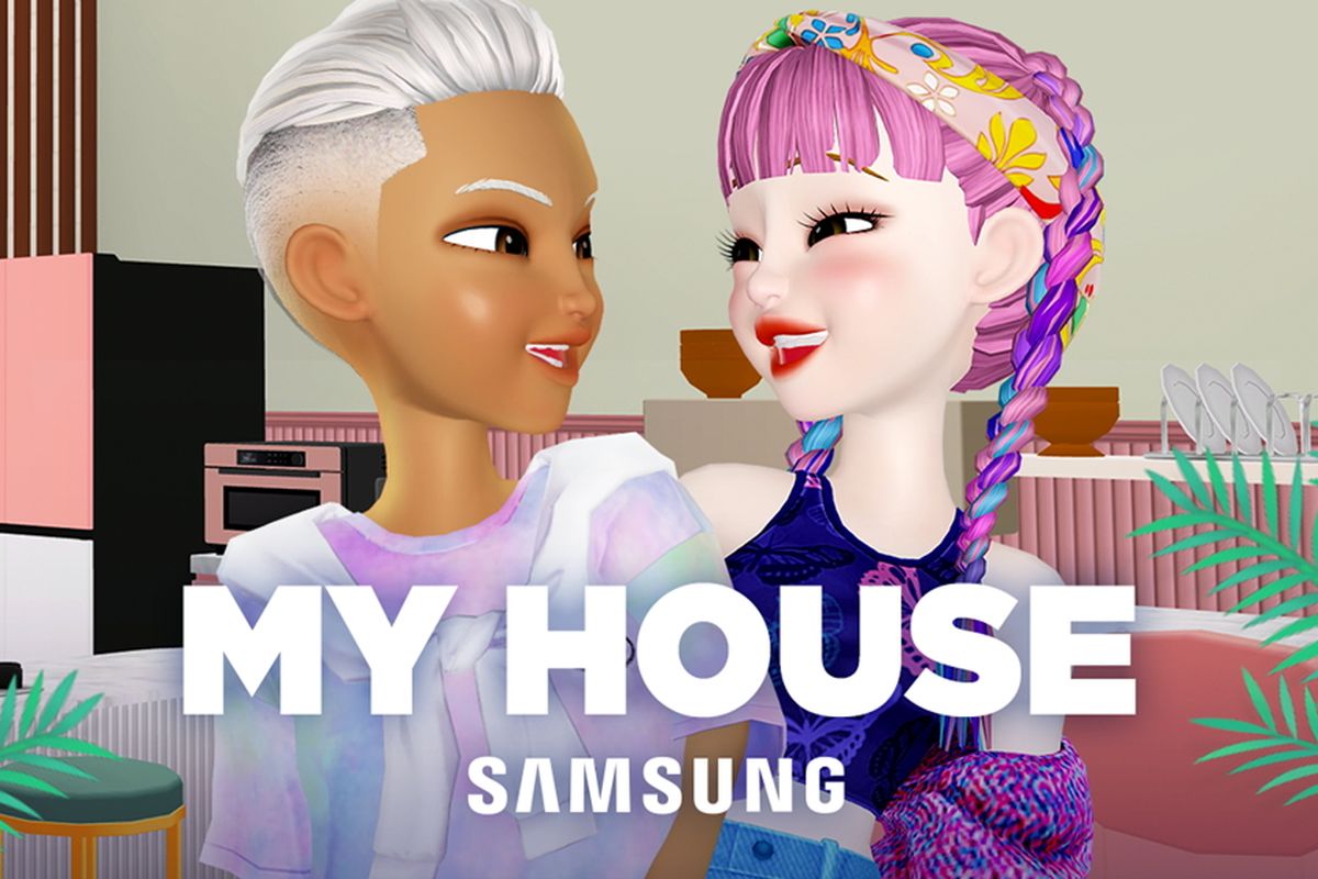 Ilustrasi My House World Map, platform metaverse dari Samsung  Electronics.