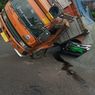 Kecelakaan di Jalan Transyogi Depok, Truk Bermuatan Pasir Oleng dan Timpa Mobil Dinas TNI