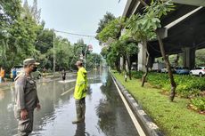 Banjir 60-70 Cm di Jalan Letjend R Suprapto, Lalu Lintas Dialihkan Sementara