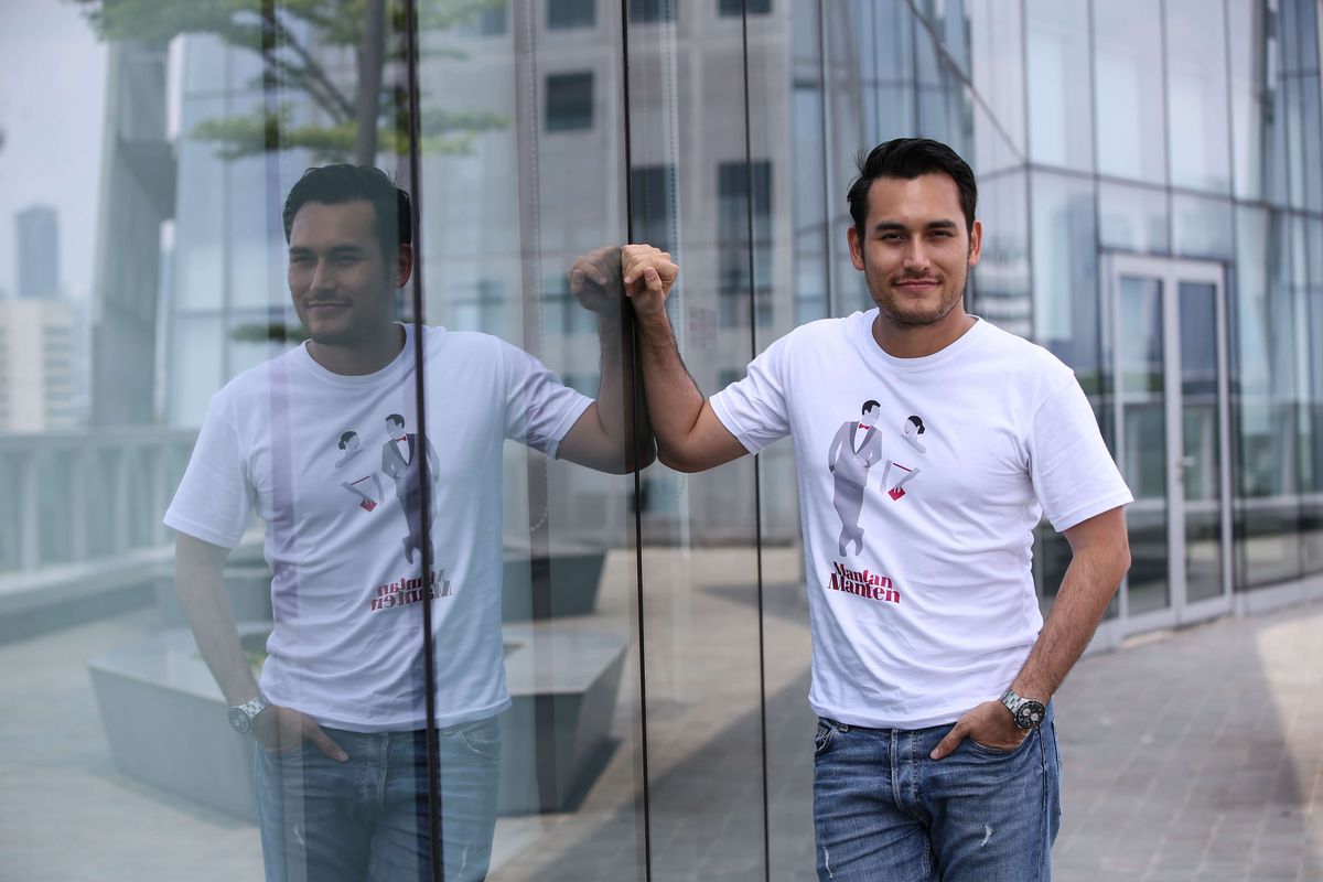 Aktor Arifin Putra saat promo film Mantan Manten di Kantor Redaksi Kompas.com di Menara Kompas, Jakarta, Rabu (3/4/2019). Mantan Manten dijadwalkan tayang di seluruh bioskop Indonesia pada 4 April 2019 mendatang.