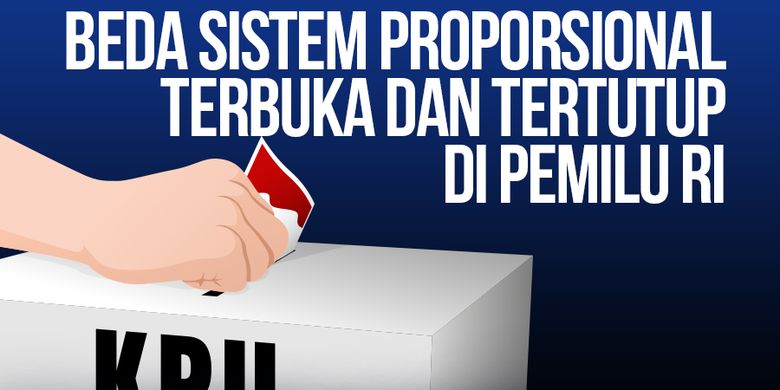 INFOGRAFIK: Beda Pemilu Dengan Sistem Proporsional Terbuka Dan Tertutup